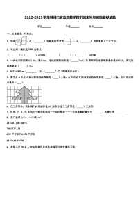 2022-2023学年郴州市宜章县数学四下期末质量跟踪监视试题含解析