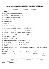 2022-2023学年湖南省株洲市醴陵市数学四下期末学业水平测试模拟试题含解析