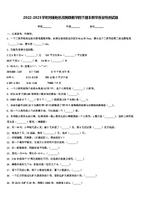 2022-2023学年阿里地区改则县数学四下期末教学质量检测试题含解析