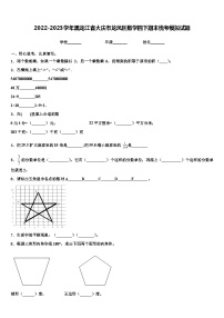 2022-2023学年黑龙江省大庆市龙凤区数学四下期末统考模拟试题含解析