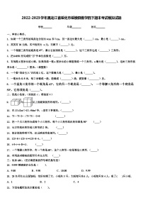 2022-2023学年黑龙江省绥化市绥棱县数学四下期末考试模拟试题含解析