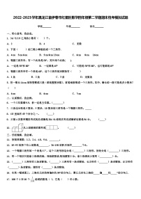 2022-2023学年黑龙江省伊春市红星区数学四年级第二学期期末统考模拟试题含解析