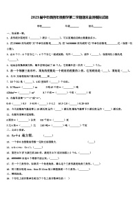 2023届中牟县四年级数学第二学期期末监测模拟试题含解析