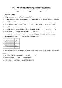 2022-2023学年青田县数学四下期末学业水平测试模拟试题含解析