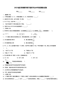 2023届万荣县数学四下期末学业水平测试模拟试题含解析