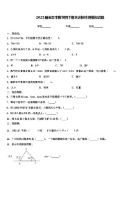 2023届吴忠市数学四下期末达标检测模拟试题含解析