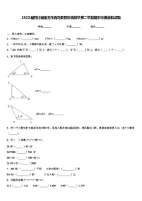 2023届四川省南充市西充县四年级数学第二学期期末经典模拟试题含解析