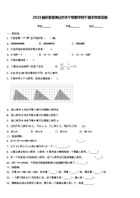 2023届安徽省黄山市休宁县数学四下期末预测试题含解析