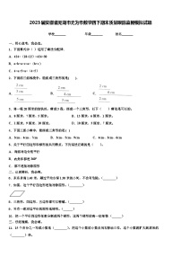 2023届安徽省芜湖市无为市数学四下期末质量跟踪监视模拟试题含解析