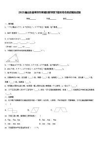 2023届山东省潍坊市潍城区数学四下期末综合测试模拟试题含解析