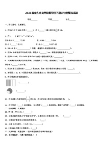 2023届崇左市龙州县数学四下期末检测模拟试题含解析