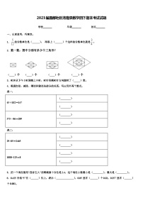 2023届昌都地区洛隆县数学四下期末考试试题含解析