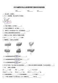 2023届枣庄市台儿庄区数学四下期末综合测试试题含解析