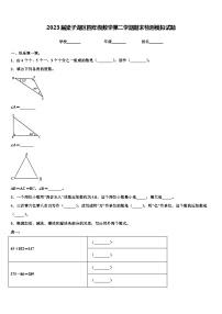 2023届梁子湖区四年级数学第二学期期末检测模拟试题含解析