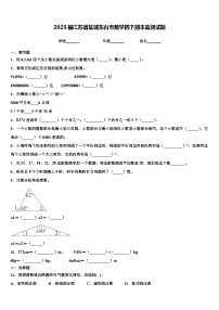 2023届江苏省盐城东台市数学四下期末监测试题含解析