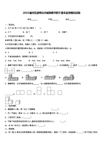 2023届河北省邢台市威县数学四下期末监测模拟试题含解析