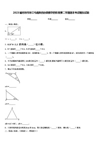 2023届河池市环江毛南族自治县数学四年级第二学期期末考试模拟试题含解析