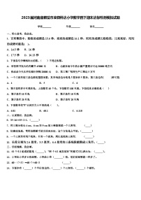 2023届河南省鹤壁市浚县科达小学数学四下期末达标检测模拟试题含解析