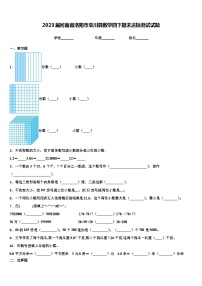 2023届河南省洛阳市栾川县数学四下期末达标测试试题含解析