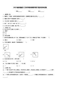 2023届河南省三门峡市渑池县数学四下期末统考试题含解析