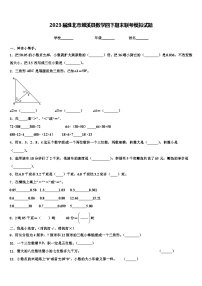 2023届淮北市濉溪县数学四下期末联考模拟试题含解析