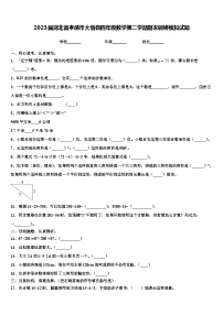 2023届湖北省孝感市大悟县四年级数学第二学期期末调研模拟试题含解析