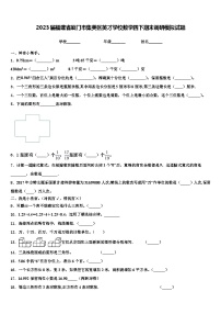 2023届福建省厦门市集美区英才学校数学四下期末调研模拟试题含解析