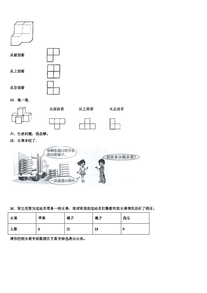 2023届肥西县数学四下期末教学质量检测模拟试题含解析第3页