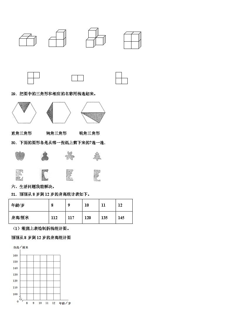 2023届福建福清市数学四年级第二学期期末统考模拟试题含解析第3页