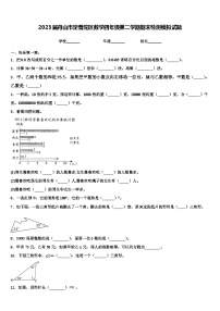 2023届舟山市定普陀区数学四年级第二学期期末检测模拟试题含解析