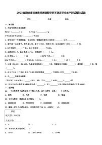 2023届湖南省株洲市株洲县数学四下期末学业水平测试模拟试题含解析