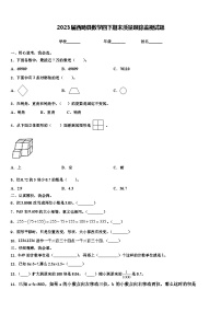 2023届西畴县数学四下期末质量跟踪监视试题含解析