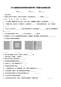 2023届那曲地区聂荣县四年级数学第二学期期末监测模拟试题含解析