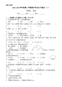 小升初模拟检测（二）-六年级数学下册期末模拟水平测试