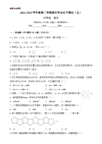 小升初模拟检测（五）人教版六年级数学下册期末模拟水平测试