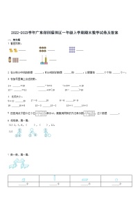 2022-2023学年广东深圳福田区一年级上学期期末数学试卷及答案