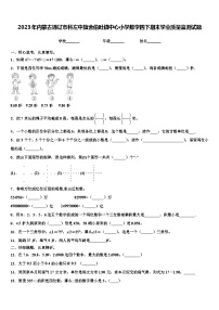 2023年内蒙古通辽市科左中旗舍伯吐镇中心小学数学四下期末学业质量监测试题含解析