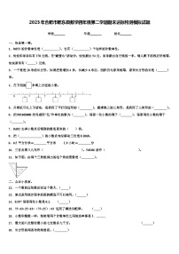 2023年合肥市肥东县数学四年级第二学期期末达标检测模拟试题含解析