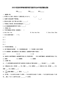 2023年吉林市桦甸市数学四下期末学业水平测试模拟试题含解析