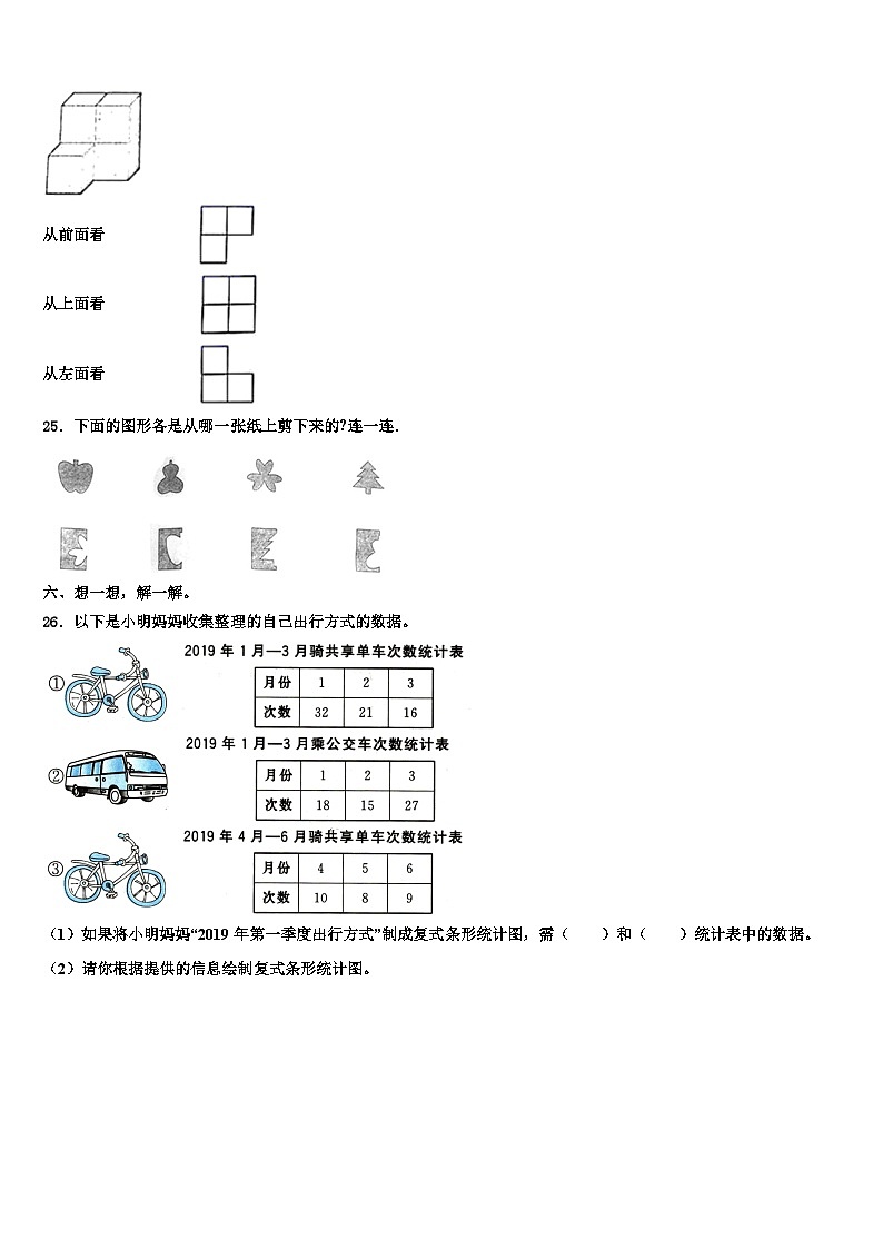 2023年四川省乐山市市中区嘉州学校数学四下期末达标检测试题含解析第3页