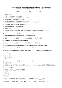 2023年四川省凉山彝族自治州越西县数学四下期末联考试题含解析