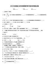 2023年安徽省六安市霍邱县数学四下期末统考模拟试题含解析