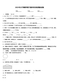 2023年大宁县数学四下期末综合测试模拟试题含解析