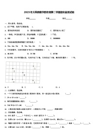 2023年大姚县数学四年级第二学期期末监测试题含解析