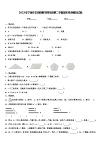 2023年宁德市古田县数学四年级第二学期期末检测模拟试题含解析