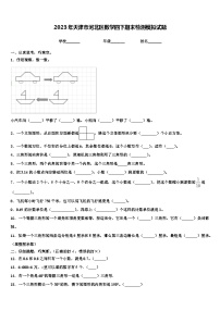 2023年天津市河北区数学四下期末检测模拟试题含解析