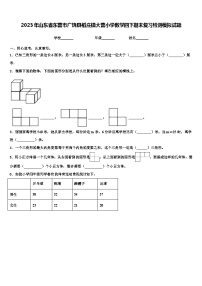 2023年山东省东营市广饶县稻庄镇大营小学数学四下期末复习检测模拟试题含解析