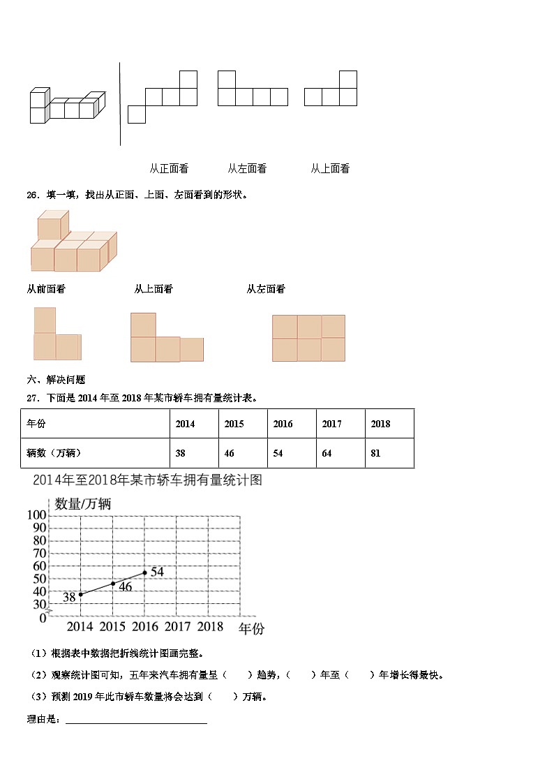 2023年山东省菏泽市东明县四年级数学第二学期期末统考模拟试题含解析第3页