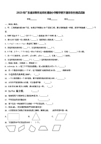 2023年广东省深圳市龙华区清湖小学数学四下期末综合测试试题含解析