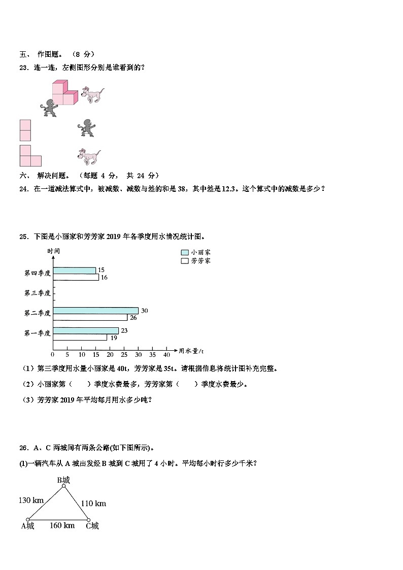 2023年广西壮族河池市金城江区数学四下期末预测试题含解析第3页